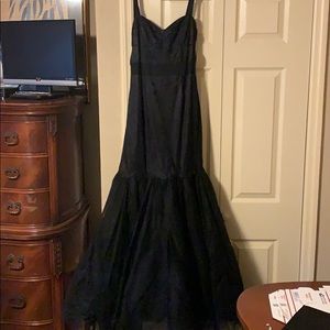 Beautiful black lace mermaid gown
